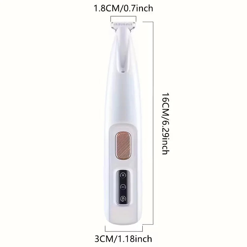 Electric cat and dog hair trimmer, USB charging pet electric pusher, pet shaver, suitable for pet eyes, ears, face, and buttocks