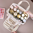 Large Capacity PU Cosmetic Bag Portable Makeup Organizer Options For Travel & Daily Use, Cosmetic Toiletry Storage