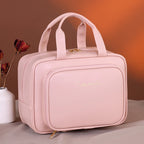 Large Capacity PU Cosmetic Bag Portable Makeup Organizer Options For Travel & Daily Use, Cosmetic Toiletry Storage
