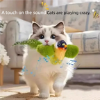 Interactive Cat Toy Electric Simulation Bird With Chirping Sound Flapping Wings Plush Chew Bite Toy For Kittens Cats Pet toy