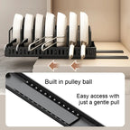 Kitchen Multifunctional Organizer Pull Out for Pots/Pans Sliding Lid Holder Spice Rack & Dish Drying Racks Drawer Organizer
