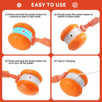 Lenovo Electric Rolling Ball Plastic Pet Toy, Rechargeable Cat and Dog Toy, Outdoor Pet Supplies with Leash Safe Materials