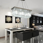 LED Crystal Chandelier Modern Dining Pendant Home Lamp Hanging Living Woonkamer Dining Room Household Lights For Bedroom Kitchen