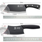 2Pcs 3Cr13 Stainless Steel Knives Kitchen Slicing Knife Chinese Chef's Butcher Knife Plastic Forged Blade Knives Cooking Cleaver