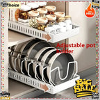 Kitchen Multifunctional Organizer Pull Out for Pots/Pans Sliding Lid Holder Spice Rack & Dish Drying Racks Drawer Organizer