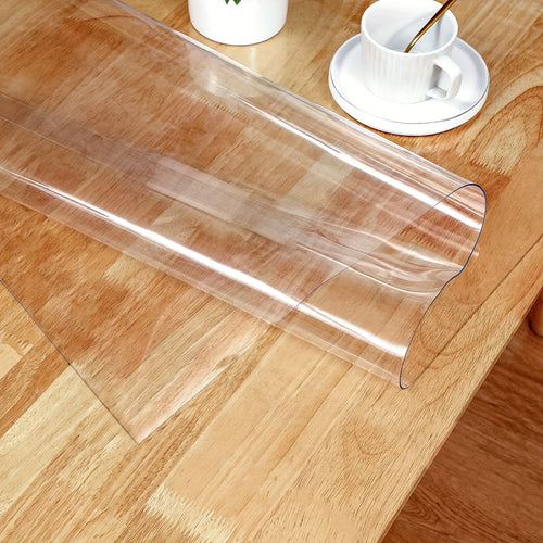 1.0mm Clear PVC Table Protector - Waterproof, Anti-Scratch for Kitchen & Dining