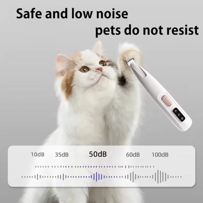 Electric cat and dog hair trimmer, USB charging pet electric pusher, pet shaver, suitable for pet eyes, ears, face, and buttocks