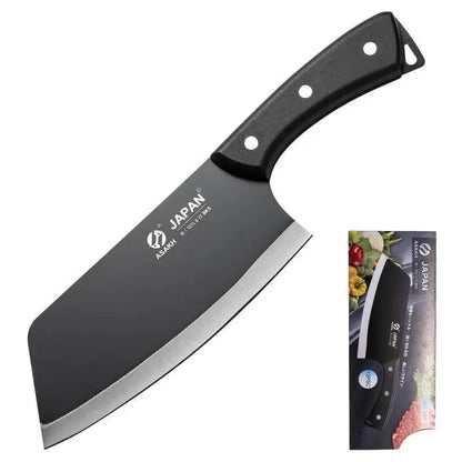 2Pcs 3Cr13 Stainless Steel Knives Kitchen Slicing Knife Chinese Chef's Butcher Knife Plastic Forged Blade Knives Cooking Cleaver
