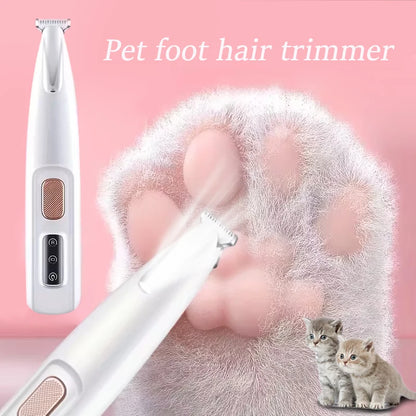 Electric cat and dog hair trimmer, USB charging pet electric pusher, pet shaver, suitable for pet eyes, ears, face, and buttocks