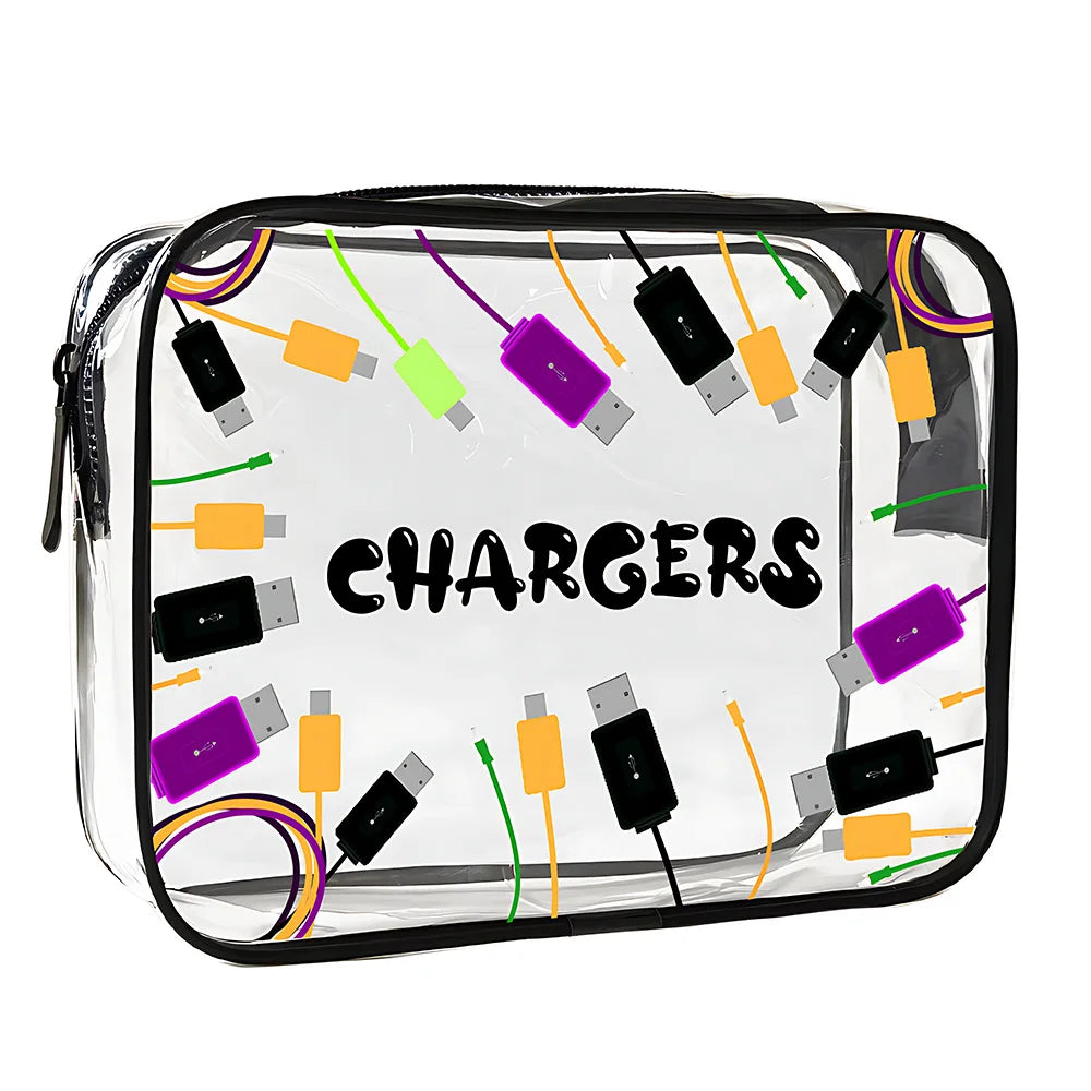 Ladies' Transparent Makeup Bag Medicine Cosmetic Bag Easy to wipe Portable Travel Storage Bag Daily Use Trip Toiletry Travel Bag