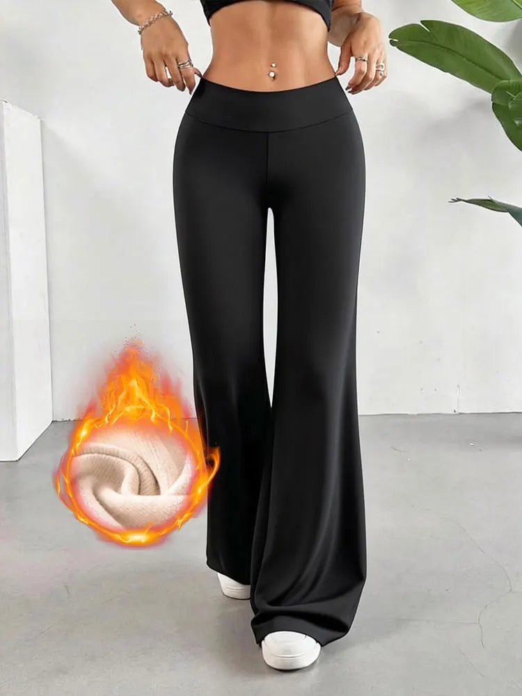 Casenzia™ Calça Wide Leg Aveludada Premium