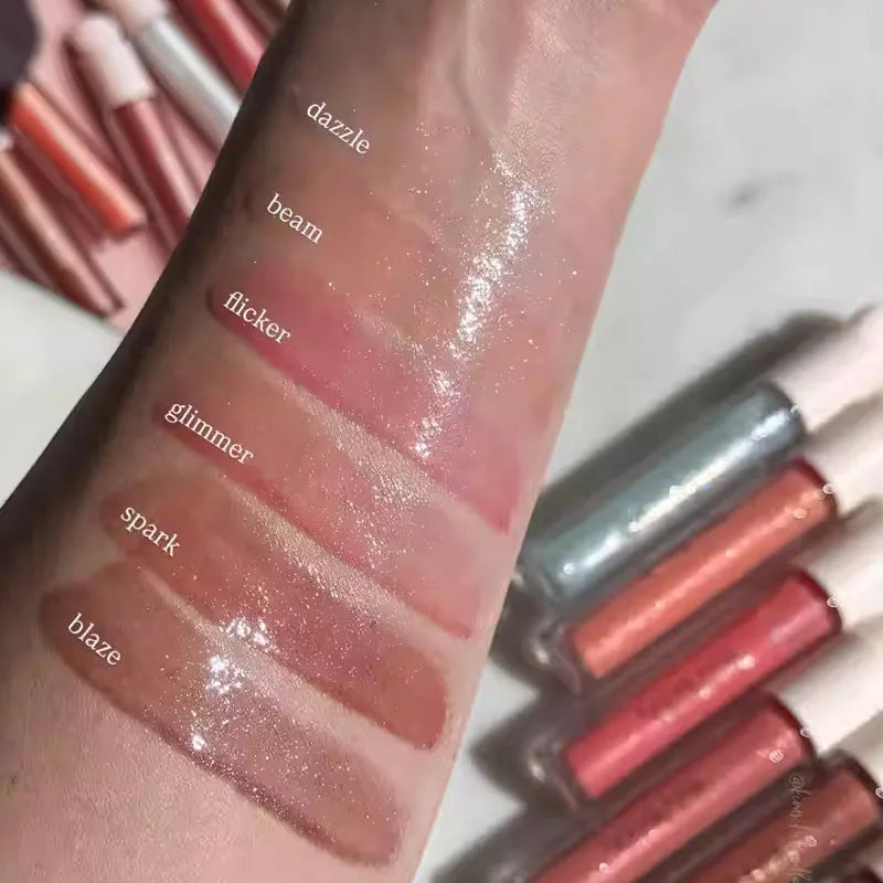 RARE BEAUTY 6-color Beam Fine Blaze Sparkling Lipstick and Smooth Lip Gloss A Natural Beauty That Accentuates Your Complexion