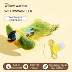 Interactive Cat Toy Electric Simulation Bird With Chirping Sound Flapping Wings Plush Chew Bite Toy For Kittens Cats Pet toy