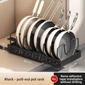 Kitchen Multifunctional Organizer Pull Out for Pots/Pans Sliding Lid Holder Spice Rack & Dish Drying Racks Drawer Organizer