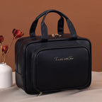 Large Capacity PU Cosmetic Bag Portable Makeup Organizer Options For Travel & Daily Use, Cosmetic Toiletry Storage