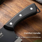 2Pcs 3Cr13 Stainless Steel Knives Kitchen Slicing Knife Chinese Chef's Butcher Knife Plastic Forged Blade Knives Cooking Cleaver
