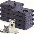1-2pcs Quick-Drying Microfiber Dog Towel Absorbent Pet Bath Product Fiber Quick-drying Bath Towel Car Wiping Cloth Pet Supplies