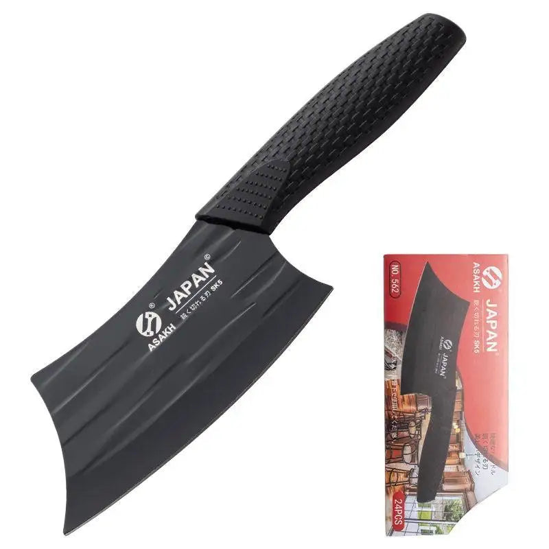 2Pcs 3Cr13 Stainless Steel Knives Kitchen Slicing Knife Chinese Chef's Butcher Knife Plastic Forged Blade Knives Cooking Cleaver