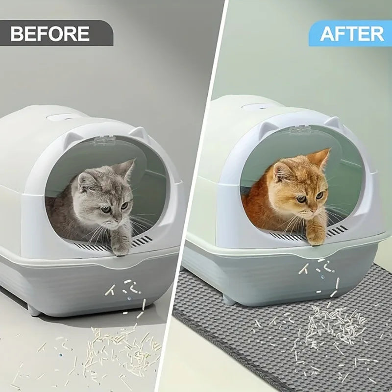 Litter Box Mat Litter Cat Sandbox Mat Cat Tray Pet Cat Sandbox Mat MSCZ04