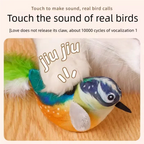 Interactive Cat Toy Electric Simulation Bird With Chirping Sound Flapping Wings Plush Chew Bite Toy For Kittens Cats Pet toy