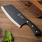 2Pcs 3Cr13 Stainless Steel Knives Kitchen Slicing Knife Chinese Chef's Butcher Knife Plastic Forged Blade Knives Cooking Cleaver