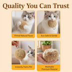 3pcs Rabbit Fur Ball Interactive Cat Toy Pet Product Containing Catnip Toy Ball Chasing Plush Toy Ball Cat Accessories 8cm