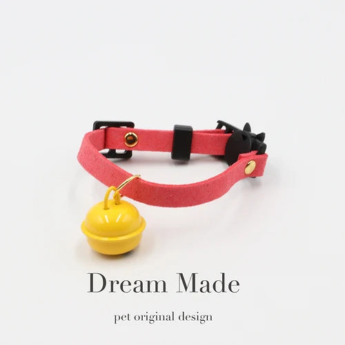 Cat Collars with Safety Clip For Easy-Release and Bell Pet Collar (A0265)