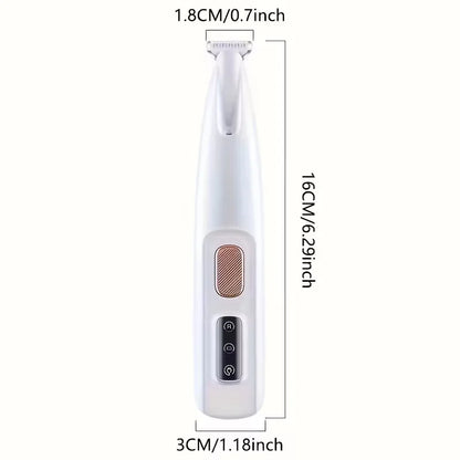Electric cat and dog hair trimmer, USB charging pet electric pusher, pet shaver, suitable for pet eyes, ears, face, and buttocks